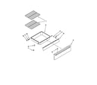 Whirlpool GY397LXUQ03 drawer and rack parts diagram