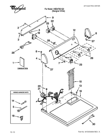 Top and console parts
