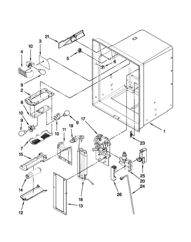 Refrigerator liner parts