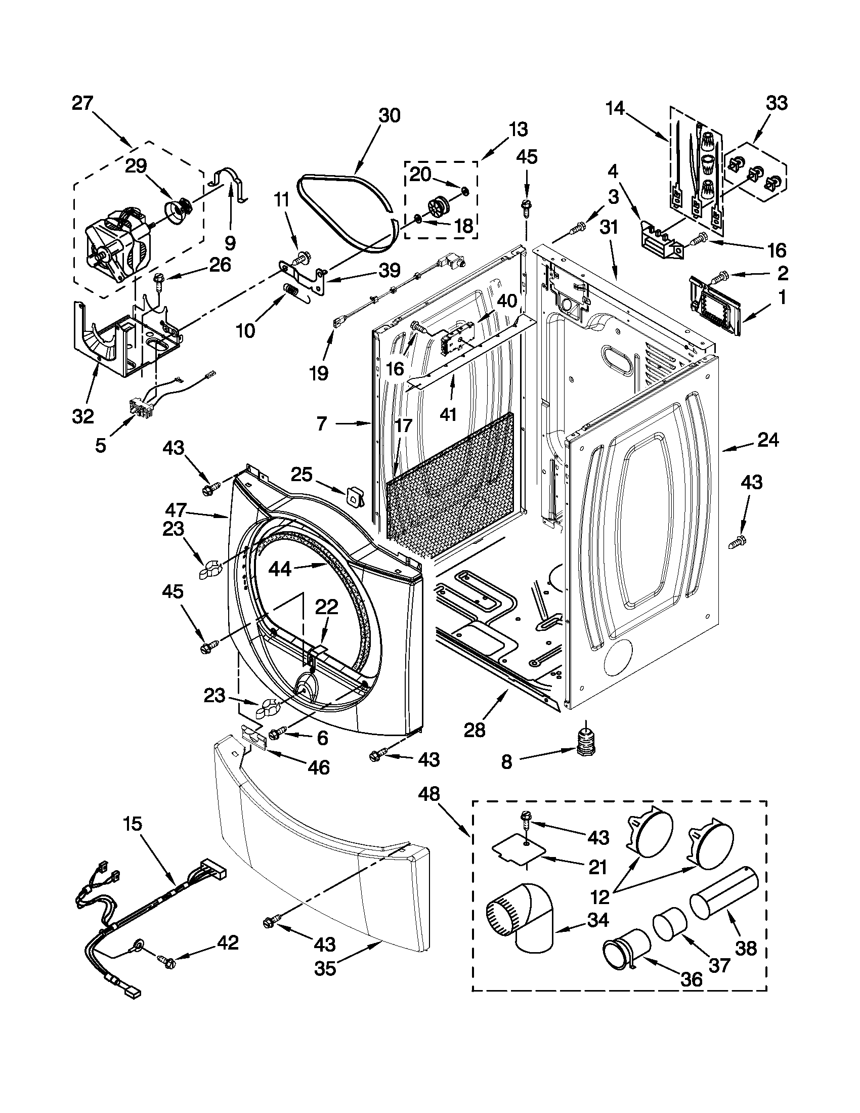 Cabinet parts