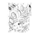 Whirlpool WED9610XW0 bulkhead parts diagram