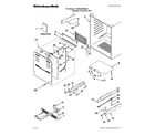 KitchenAid KURG24RWBS21 cabinet parts diagram