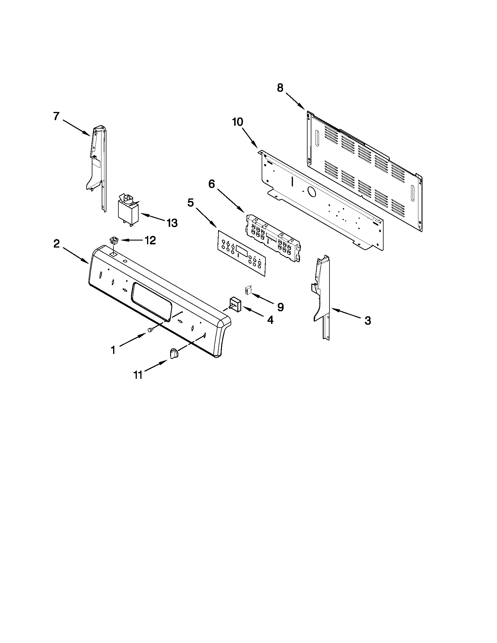 Control panel parts