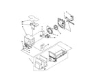 Whirlpool GI5FVAXVB03 motor and ice container parts diagram