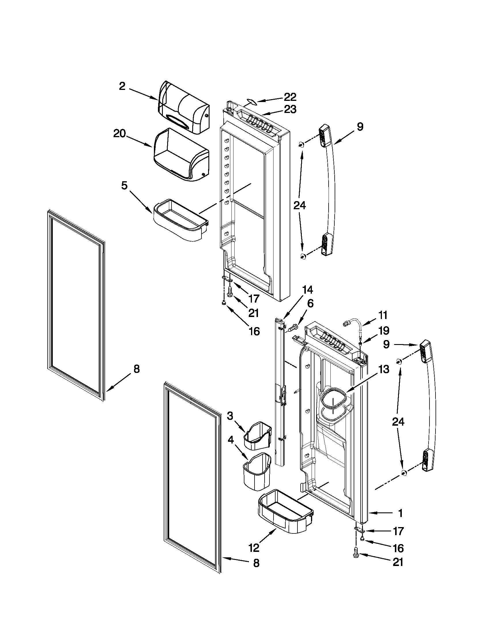 REFRIGERATOR DOOR PARTS