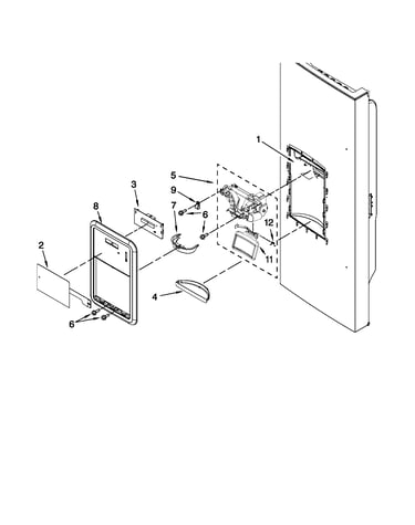 Dispenser front parts