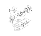 KitchenAid KFIS25XVBL2 motor and ice container parts diagram