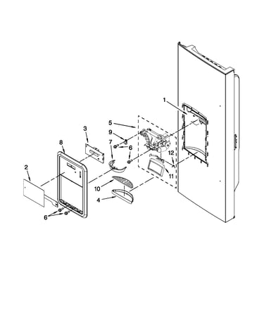 Dispenser front parts