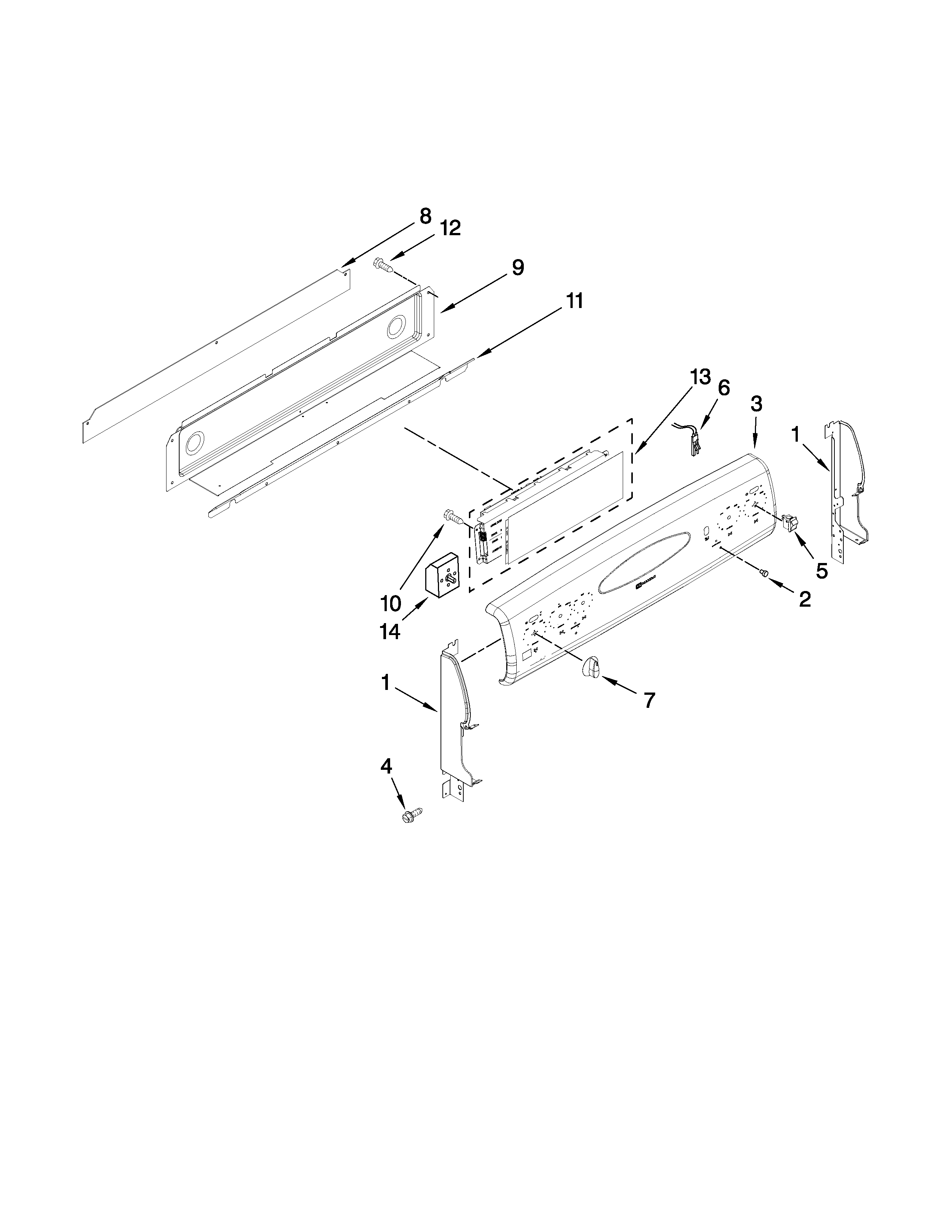 Control panel parts