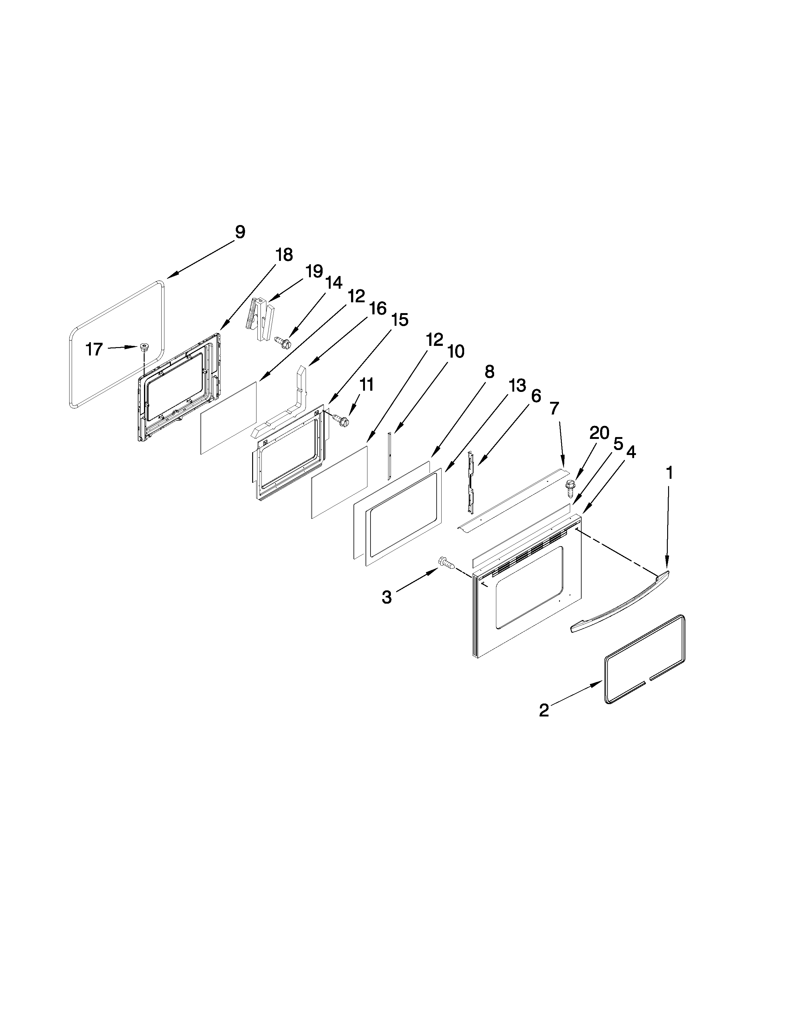 Lower door parts
