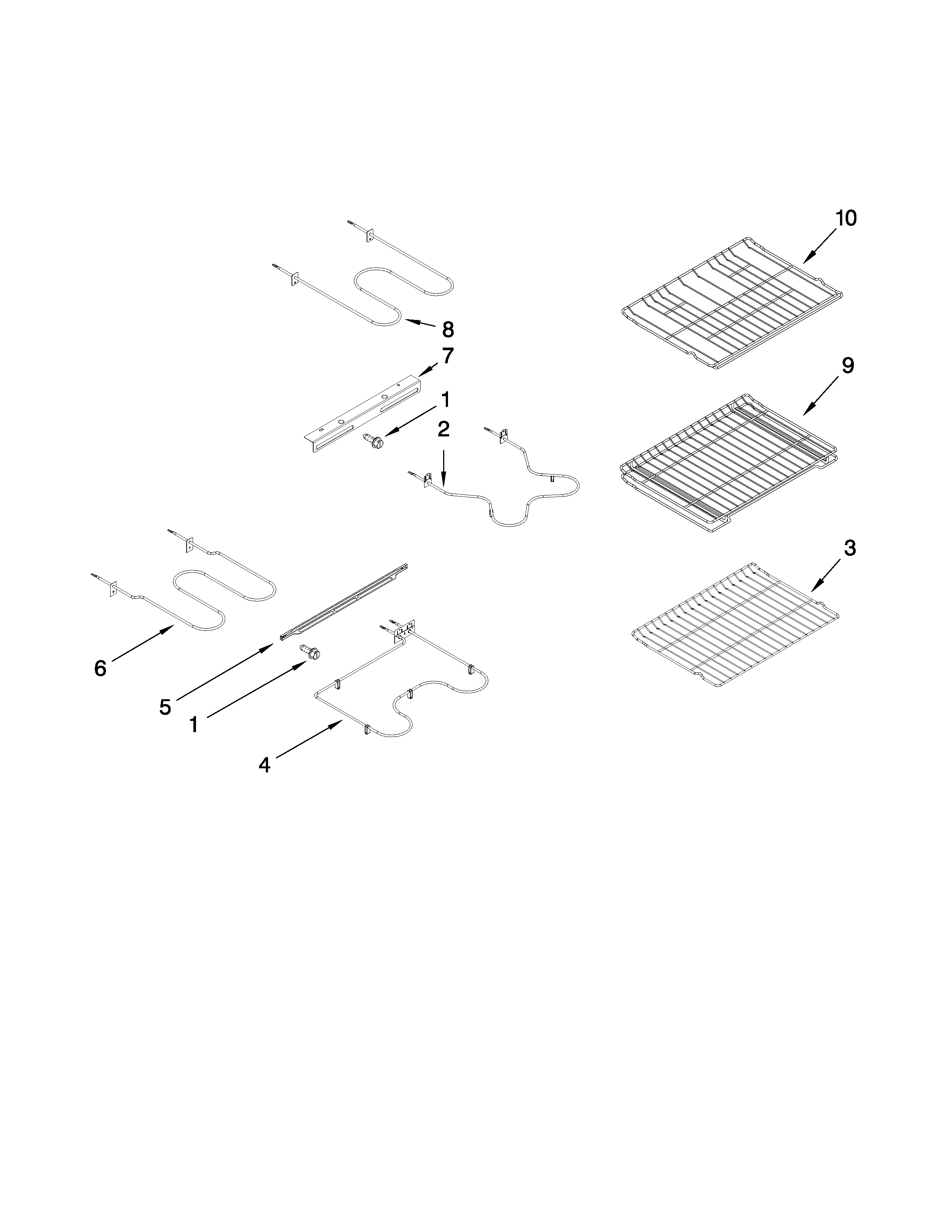 Rack and element parts