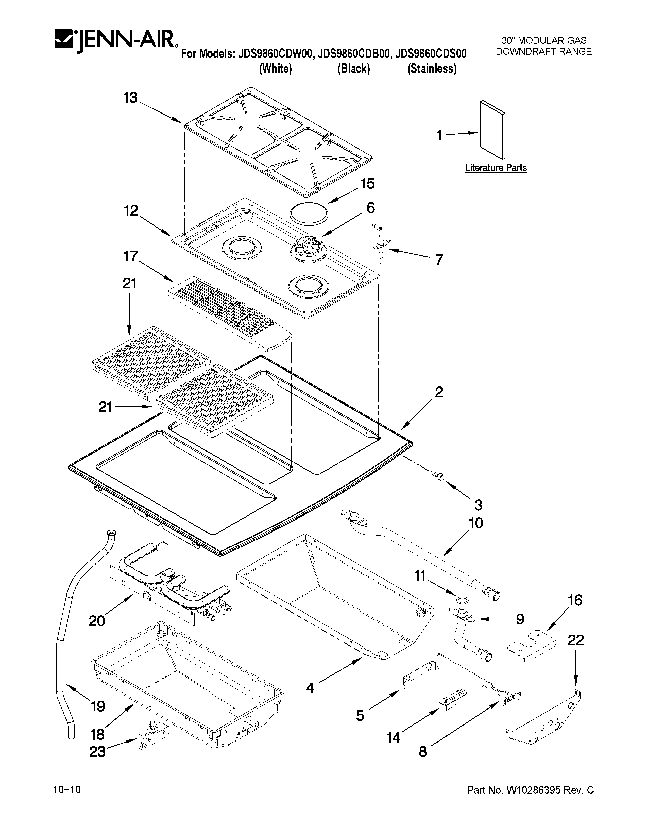 Cooktop parts