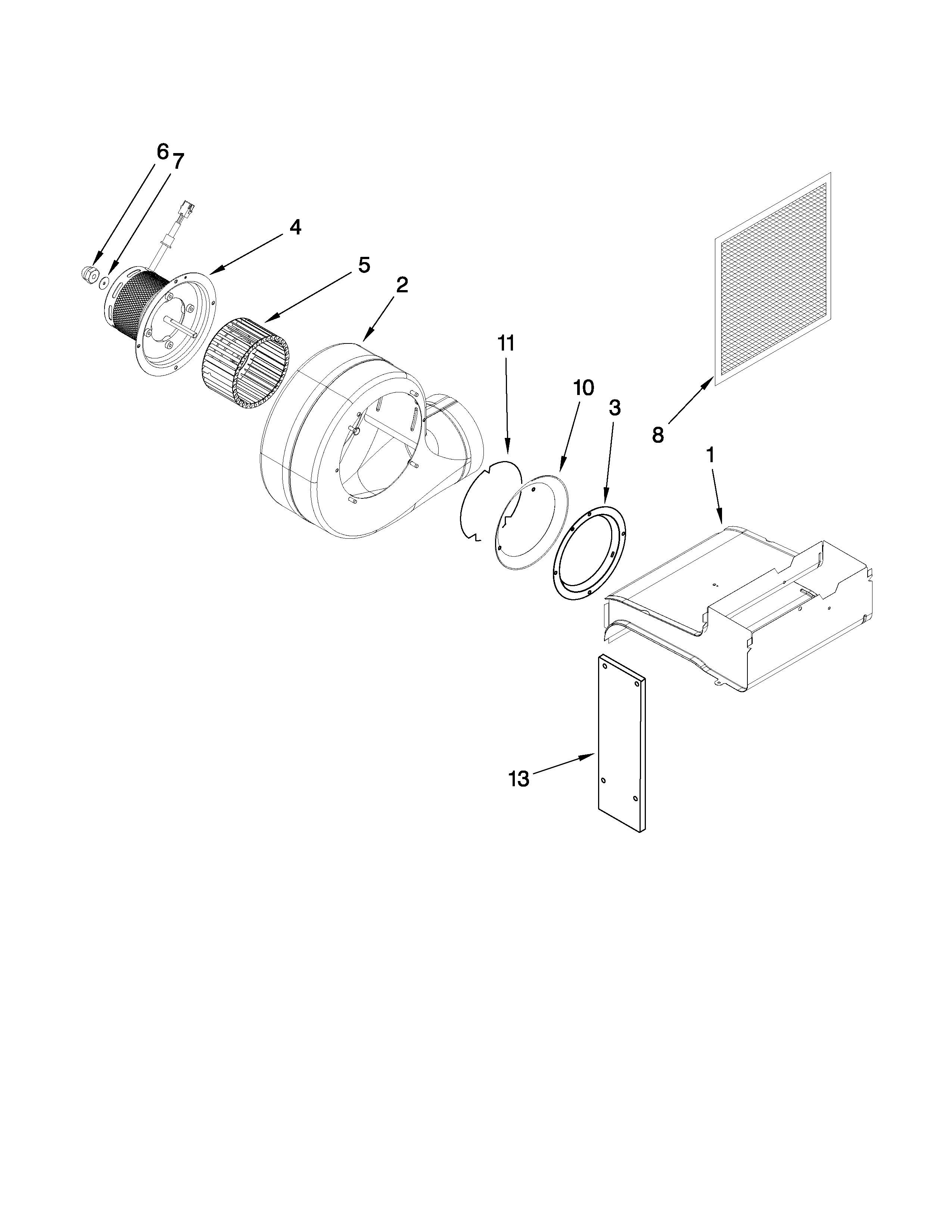 Blower unit parts