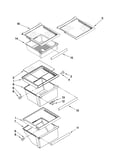 Refrigerator shelf parts