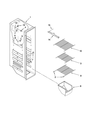 Freezer liner parts