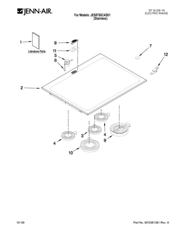 Cooktop parts