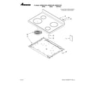 Amana AER5823XCS0 cooktop parts diagram