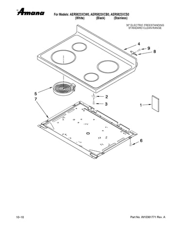 Cooktop parts