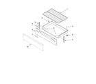 Amana AER5823XCB0 drawer & broiler parts diagram