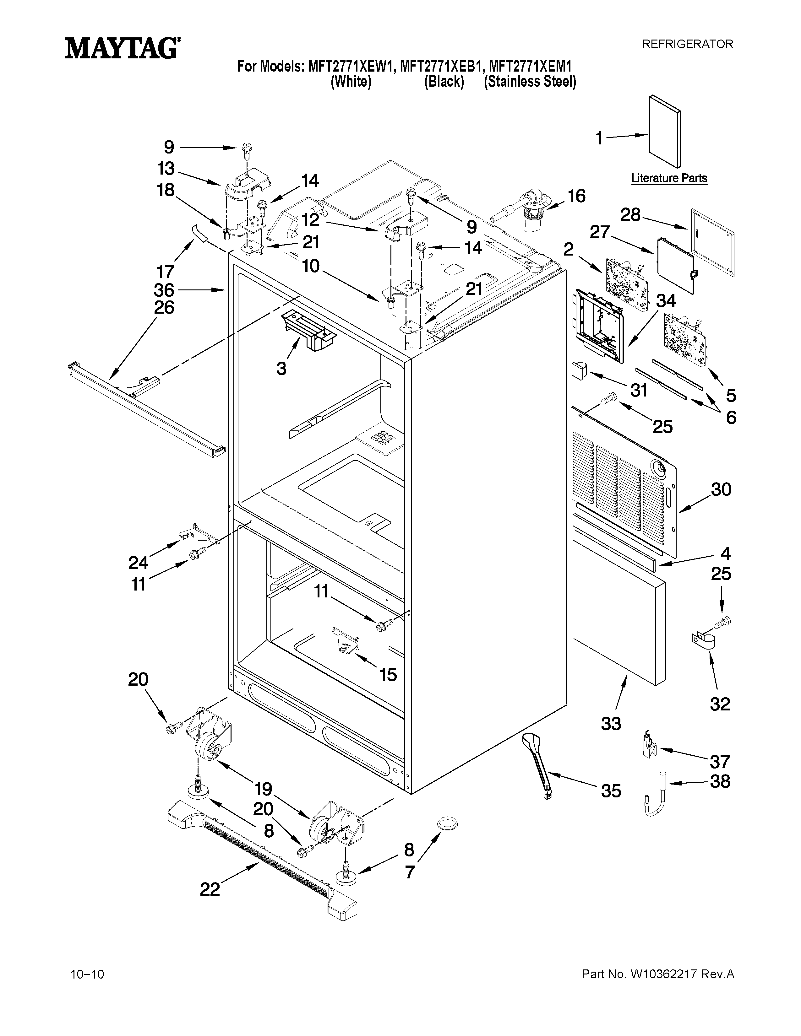 Cabinet parts