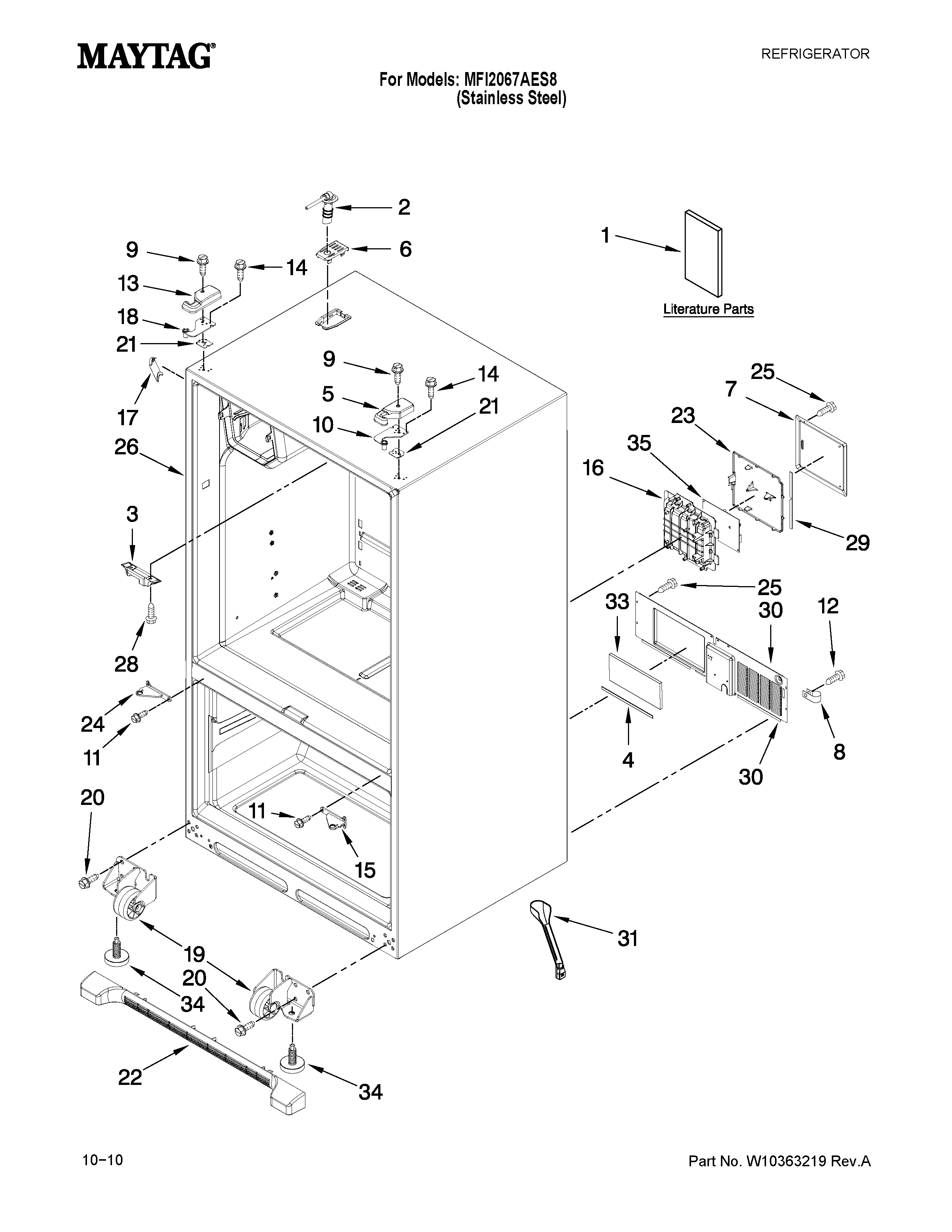 Cabinet parts