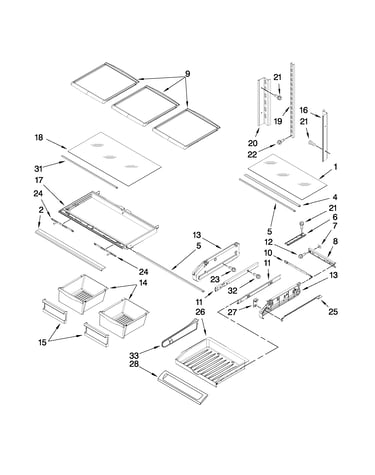 Shelf parts