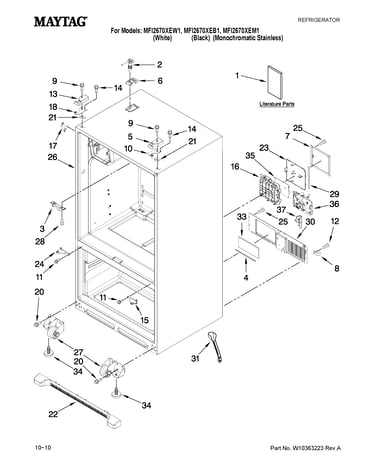 Cabinet parts
