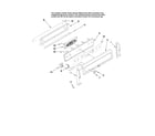 Whirlpool GGE350LWS00 control panel parts diagram