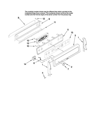 Control panel parts