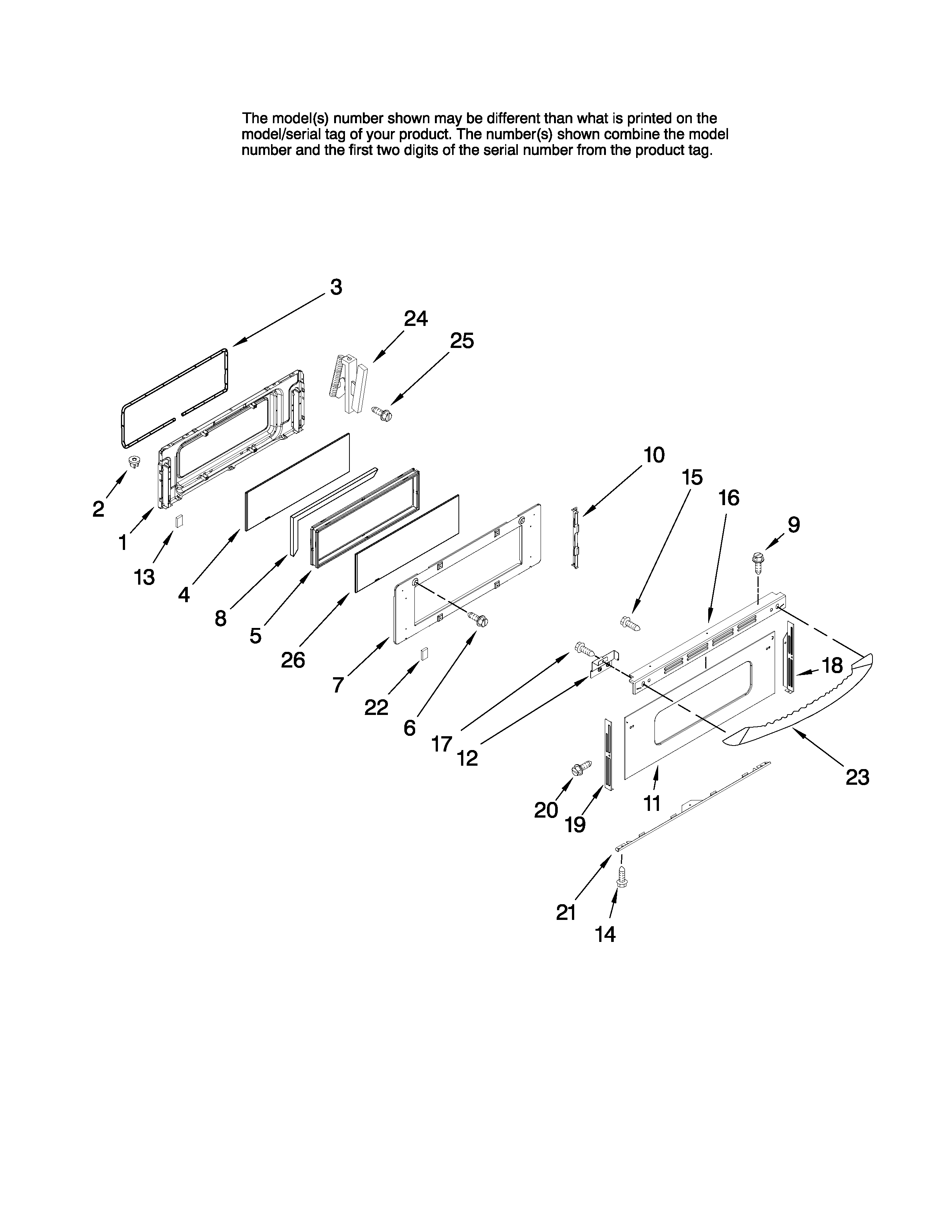 Upper door parts