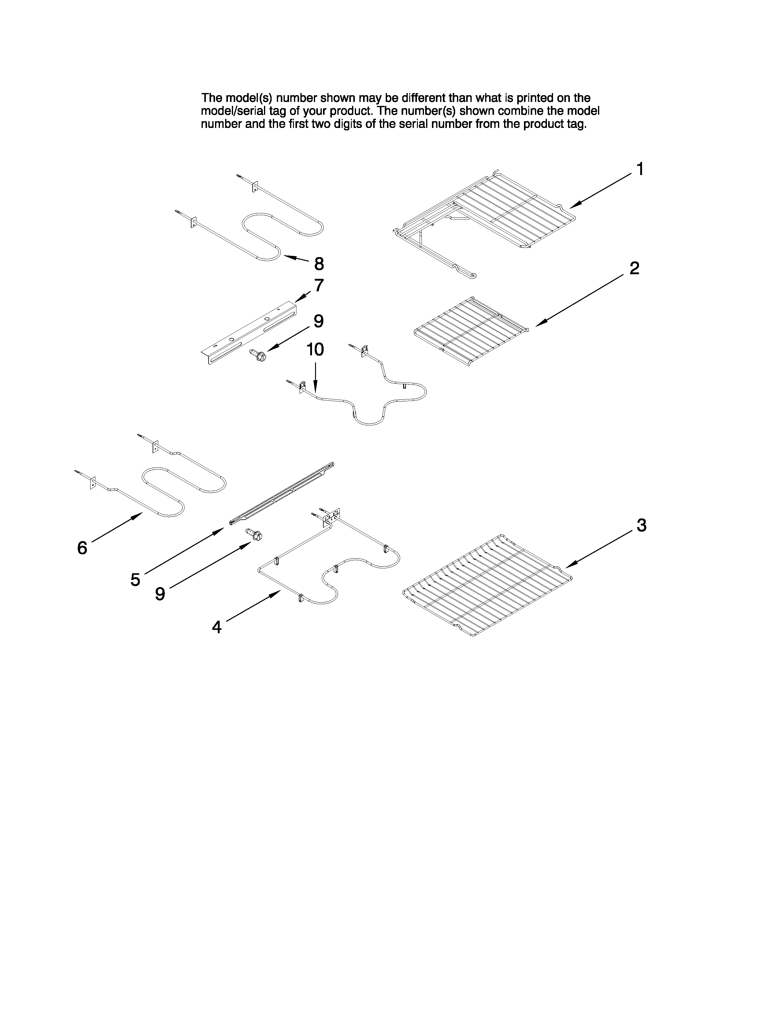 Rack and element parts