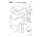Whirlpool GI15NDXTS4 cabinet liner and door parts diagram