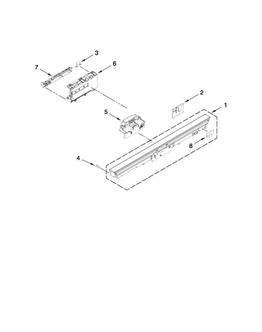 Control panel and latch parts