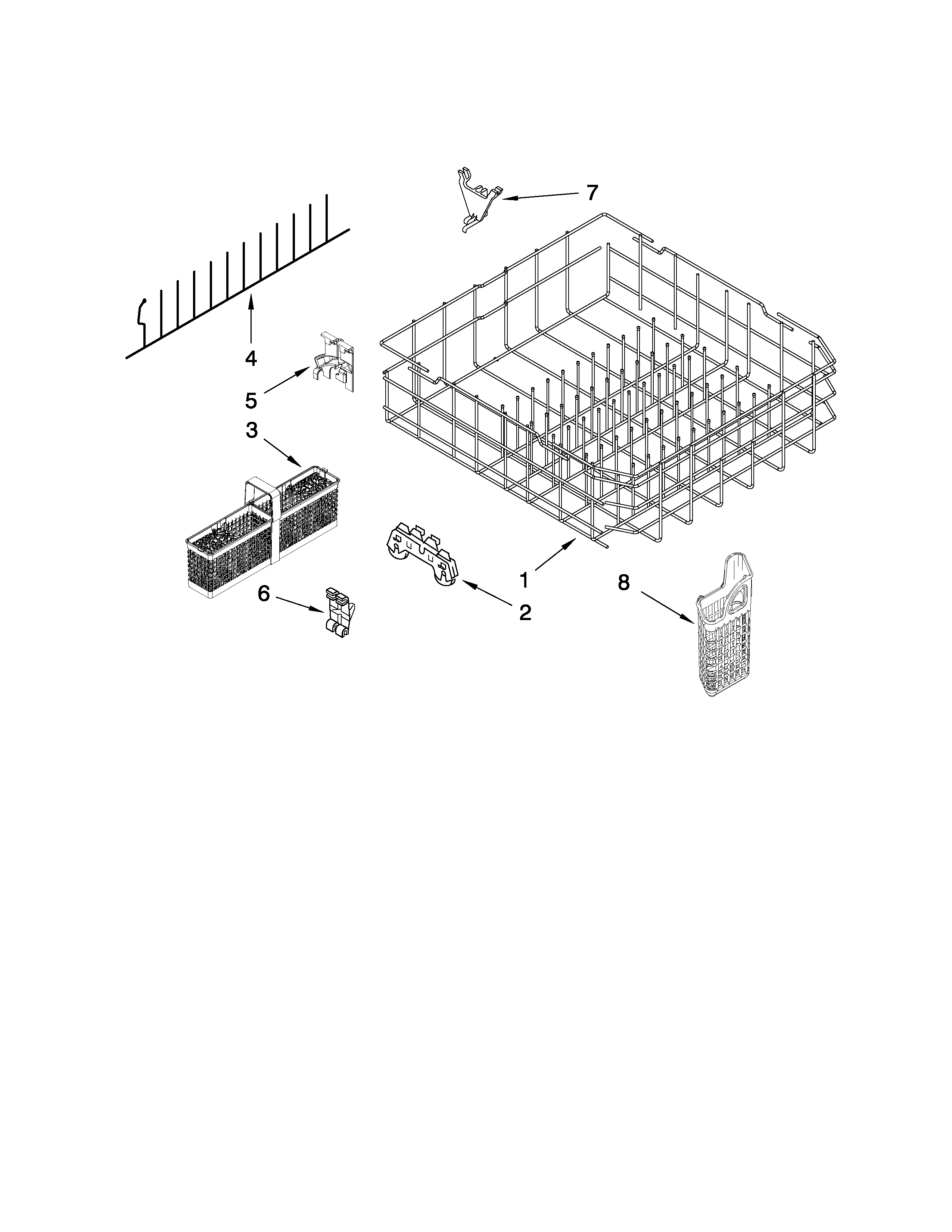 LOWER RACK PARTS