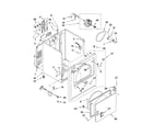 Whirlpool YWED4800XQ0 cabinet parts diagram