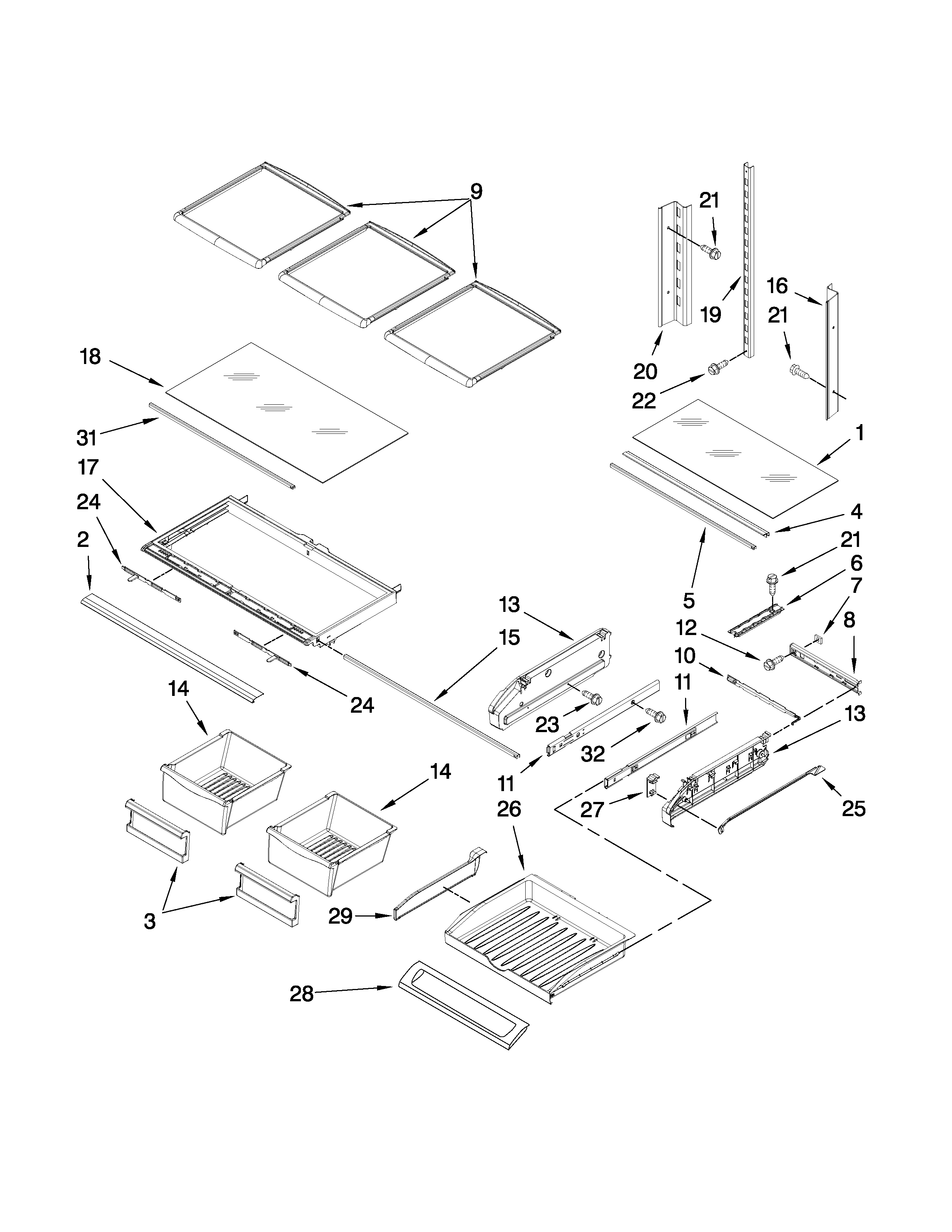 SHELF PARTS