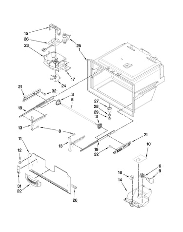 Freezer liner parts