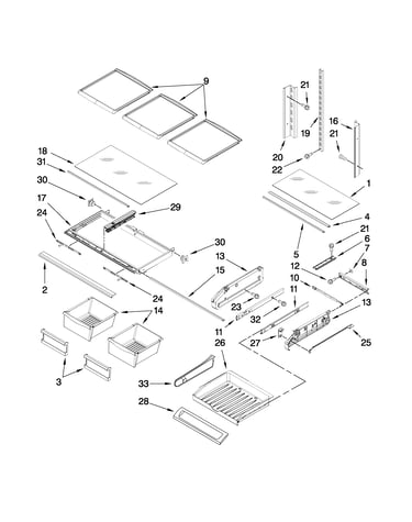 Shelf parts