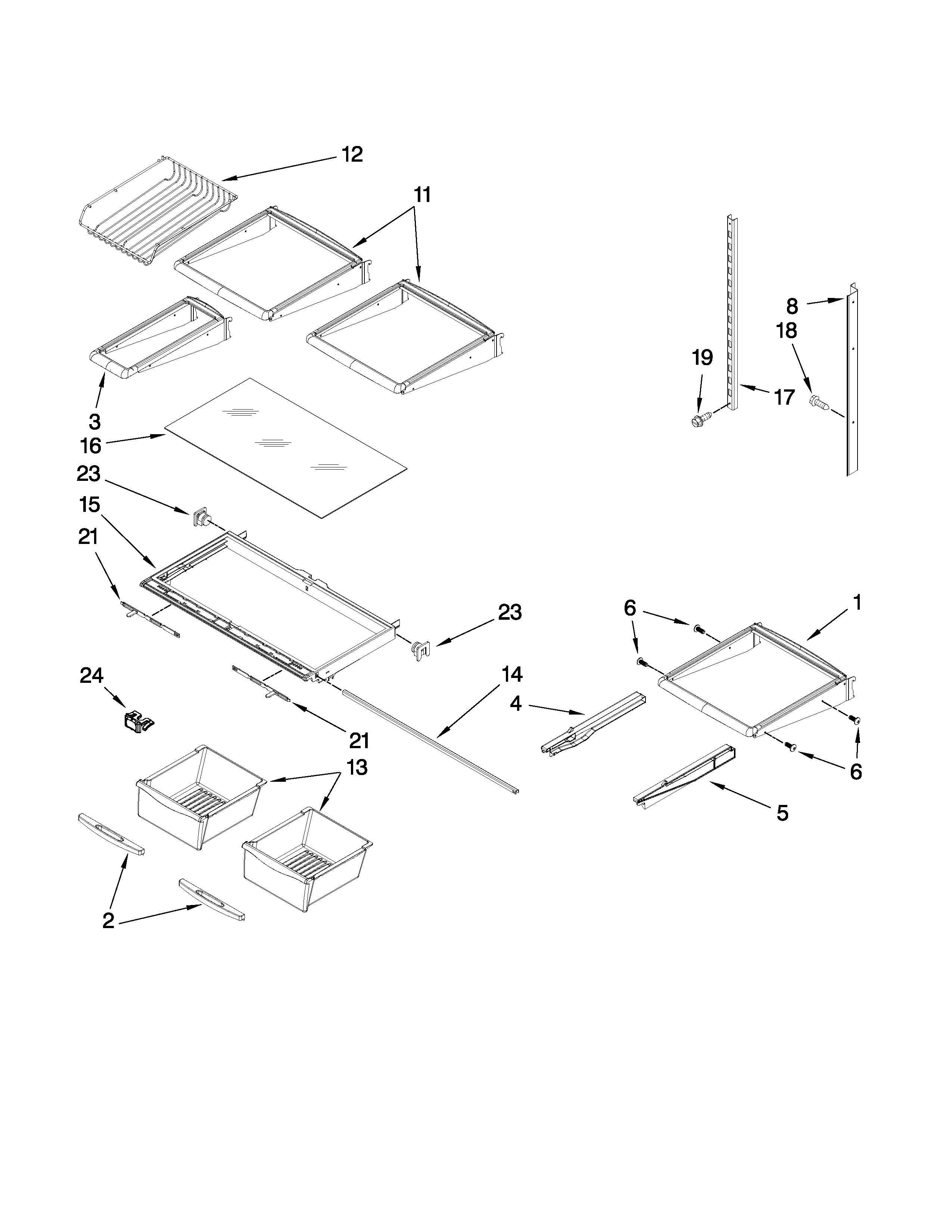 Shelf parts