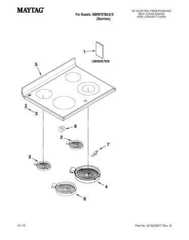 Cooktop parts