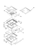 Refrigerator shelf parts