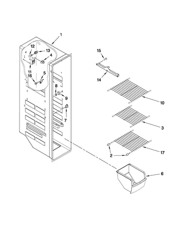 Freezer liner parts