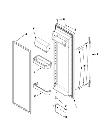 Refrigerator door parts