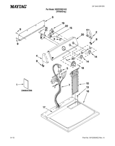 Top and console parts