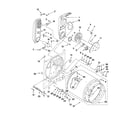 Maytag MGDC300XW0 bulkhead parts diagram