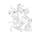Maytag MEDC300XW0 bulkhead parts diagram