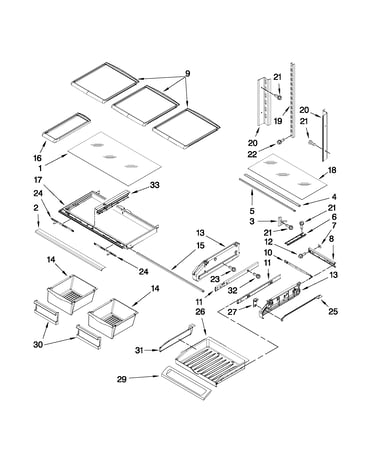 Shelf parts