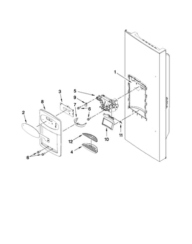 Dispenser front parts