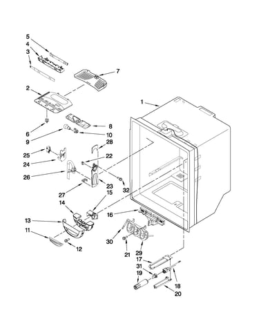 Refrigerator liner parts