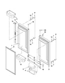 Refrigerator door parts